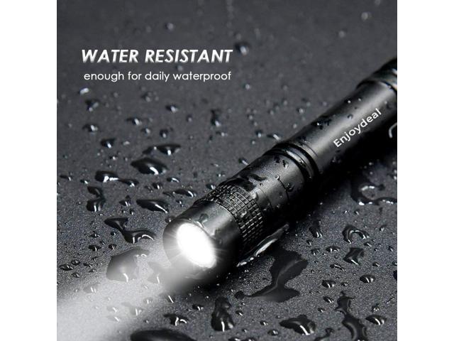 5PCS Pen Light Flashlight Ultra Slim Portable LED 1000LM Pocket Penlight Torch with Clip Powered by 2 x AAA Battery (not Include)