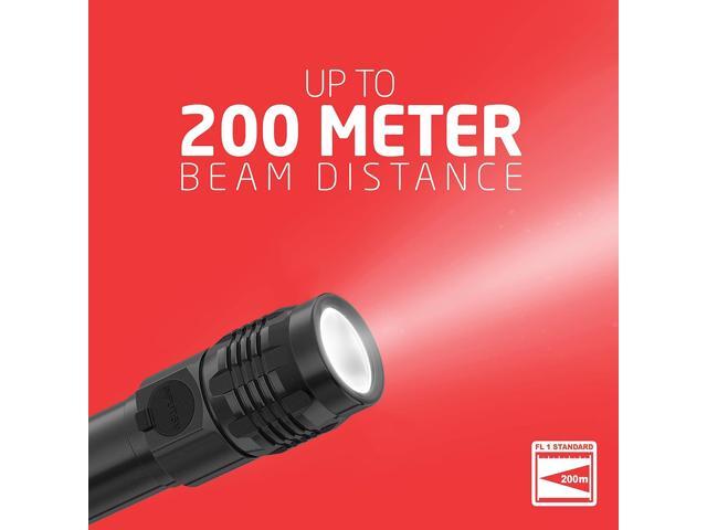 Eveready LED Tactical Flashlight, Bright Rechargeable Flashlights for Emergencies and Camping Gear, Water Resistant Flash Light