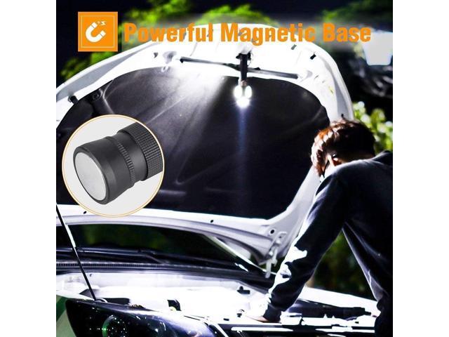 Self Defense Rechargeable Flashlight with 128dB Personal Alarms for Emergency or Safety,800 High Lumens,COB Work Light,Magnetic for...