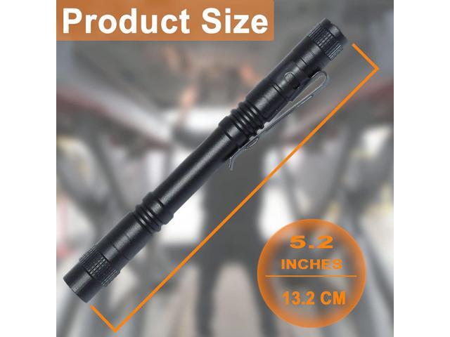 Beieverluck 10 Pack Small Mini LED Flashlight Pocket Flashlight Pen Light Flashlight Tactical Flashlight with Clip Flashlights for Camping Outdoor...