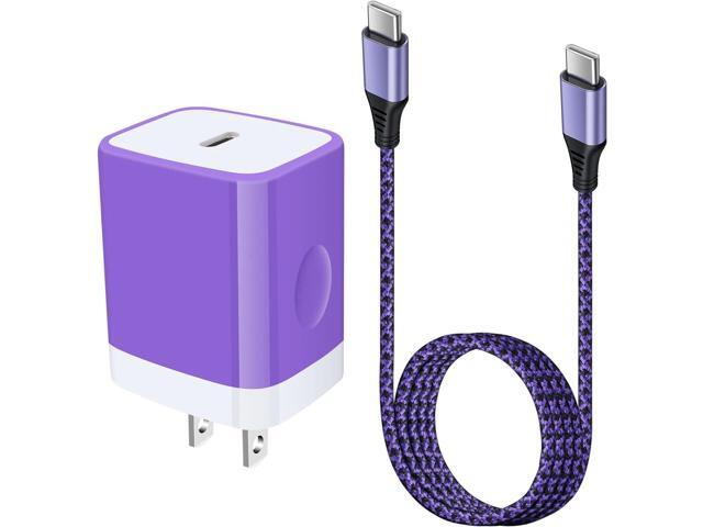 Type C Charger 20W Super Fast USB C Charger Block with 6FT Android Phone Charger Cable Fast Charging for Samsung Galaxy Z Flip 6 5 4 3/Z Fold SE 6...