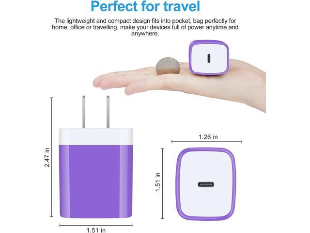Type C Charger 20W Super Fast USB C Charger Block with 6FT Android Phone Charger Cable Fast Charging for Samsung Galaxy Z Flip 6 5 4 3/Z Fold SE 6...