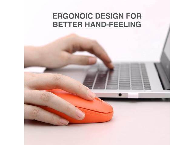 Rii Wireless Mouse RM700 2.4G Silent Mouse with USB Nano Receiver for Laptop,PC,Mac,Chromebook,Windows (5 Mixed Colors)