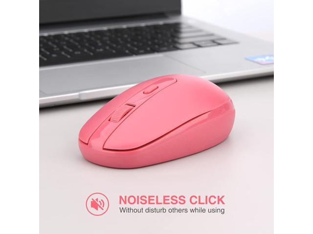 Rii Wireless Mouse RM700 2.4G Silent Mouse with USB Nano Receiver for Laptop,PC,Mac,Chromebook,Windows (5 Mixed Colors)
