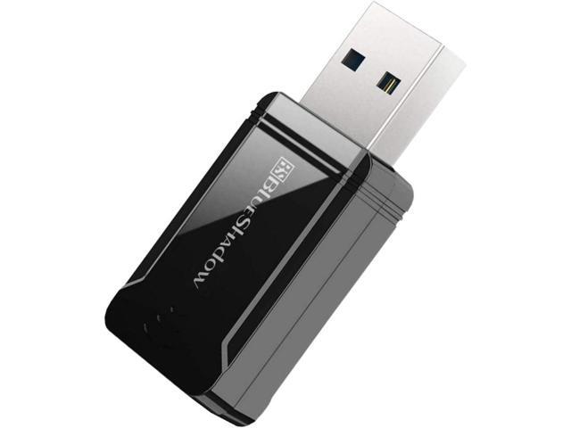 Blueshadow AC1300 USB WiFi Adapter - 2.4G/5G Dual Band Wireless Network Adapter for Desktop Computers PC, MU-MIMO WiFi Dongle, USB 3.0, Supports...