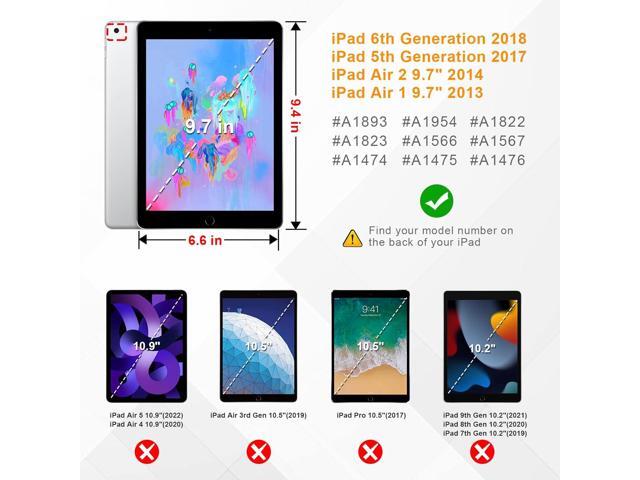 Fintie Case for iPad 6th / 5th Generation (2018 2017 Model, 9.7 Inch), iPad Air 2 / Air 1 (9.7 Inch) - [Corner Protection] Multi-Angle Viewing...