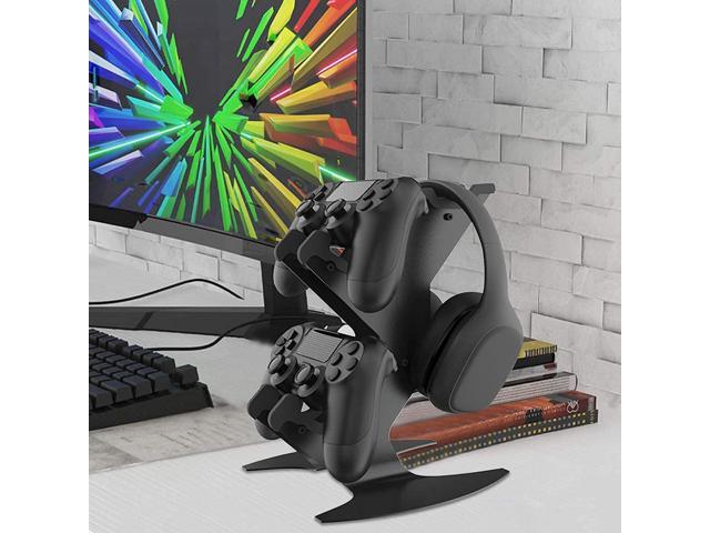 Controller Holder, Game Controller Rack Headset Stand for Xbox Series X S/Xbox one / PS5 / PS4 / NS/PC/Headset, Aluminum Metal Mount Universal...