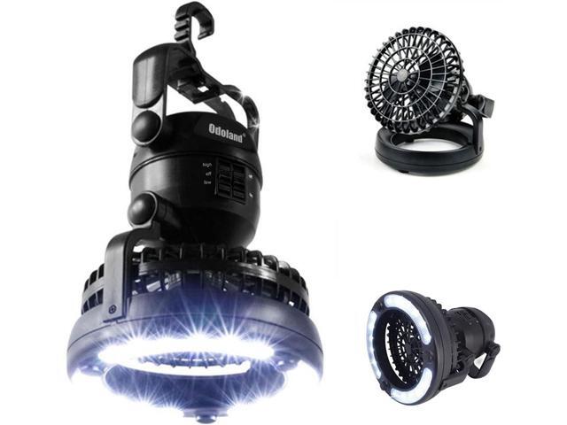 Odoland Portable LED Camping Lantern with Ceiling Fan - Hurricane Emergency