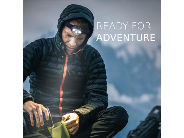 EVEREADY LED Headlamps Pro200 [5-Pack], IPX4 Water Resistant, Bright and Durable Head Lights for Camping, Hiking, Emergency Power Outage (Batteries...