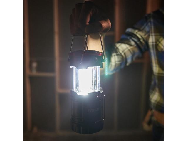 Eveready LED Camping Lanterns (4-Pack), Hybrid Power Rechargeable Collapsible Lantern Flashlights, Ultra Bright Tent Lights for Outdoors, Camping,...