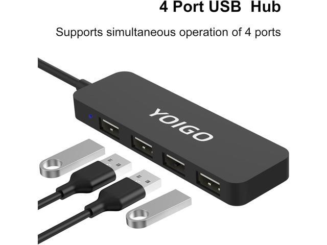 USB hub,4 Port 2.0 USB Splitter,2 Pack,USB hub for Laptop,MacBook,Surface Pro,PC,Flash Drive,Mobile HDD