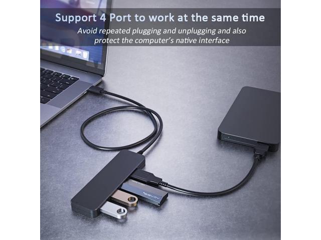 USB 3.0 Hub, VIENON 4-Port USB Hub USB Splitter USB Expander for Laptop, Xbox, Flash Drive, HDD, Console, Printer, Camera,Keyborad, Mouse