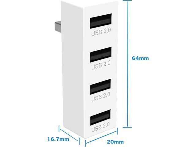 JZW-Shop 4 Ports USB Hub 2.0 for Xbox Series S, High Speed USB Hub Splitter Expansion Adapter Compatible with Xbox Series S Console