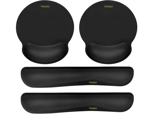 Comfy Mee Premium Memory Foam Keyboard and Mouse Wrist Rest Pads Set- for Comfortable Typing &Wrist Pain Relief (Pack of 2)
