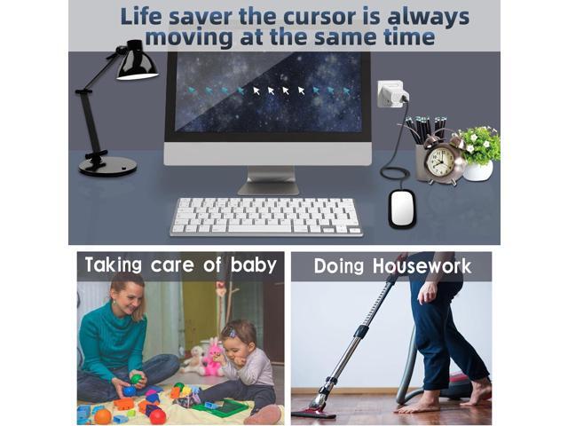 Mouse Jiggler, Undetectable Mouse Mover Wiggler Shaker with Drive Free USB Port Simulate Mouse Automatic Random Movement