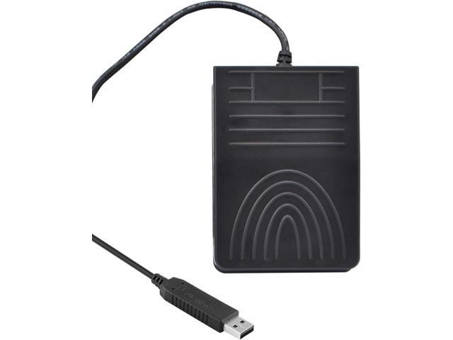 iKKEGOL [Upgraded] USB Foot Pedal Switch Video Game PC Hands Free Footswitch One Key Control Program Computer Mouse Keyboard HID with 2M Cable
