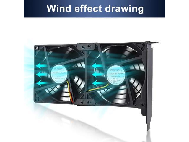 Wathai Graphic Card Pcl Slot Fan 2 x 90mm 92mm for CPU GPU Cooler VGA Cooling