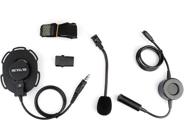 Retevis Tactical Military Walkie Talkie Headset with Mic 2 Pin, Compatible RT22 RT21 H-777 Baofeng UV-5R 888S pxton Walkie Talkie, 2 Way Radio...