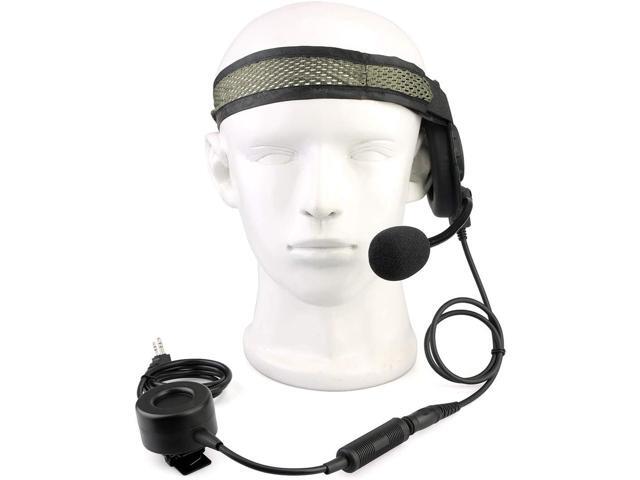 Retevis Tactical Military Walkie Talkie Headset with Mic 2 Pin, Compatible RT22 RT21 H-777 Baofeng UV-5R 888S pxton Walkie Talkie, 2 Way Radio...