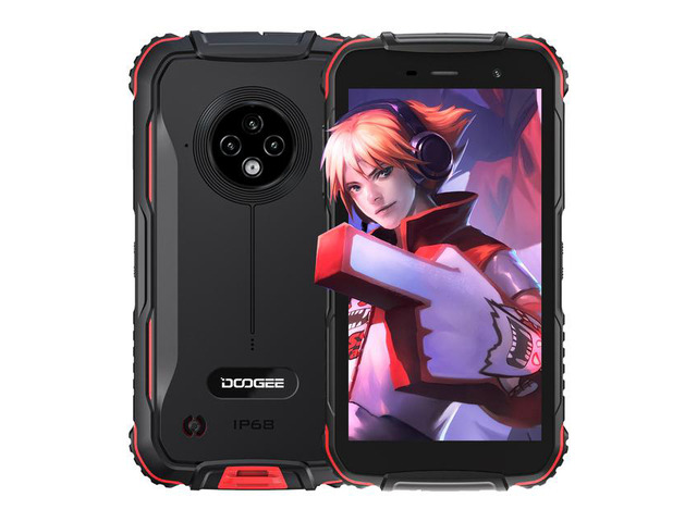 DOOGEE S35T Smartphone Big Battery Android 11 AI Triple Rear Camera IP68/IP69 Waterproof 5.0 HD 4G Phone Red