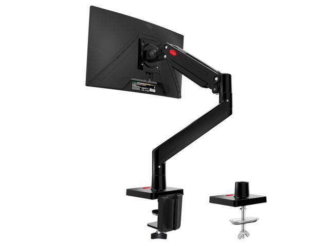 Z-EDGE MS05 Single Mount Stand Arm, Supports 22'- 40' monitors and 26 lbs, 360° Adjustable, 75x75mm/100x100mm,Clamp & Grommet Base