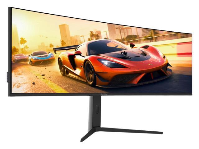 Z-EDGE 49' 32:9 DQHD 5120x1440 3800R Curved IPS Gaming Monitor, 144Hz 1ms, 400cd/m², 1.07B Colors (10bit), Height / Tilt / Rotate Adjustable