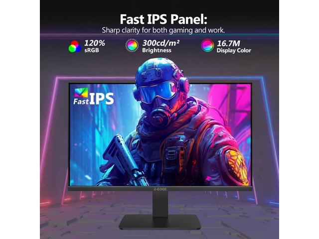 Z-EDGE UG27F 27' 1080P Full HD 185Hz 1ms Gaming monitor, Fast IPS Panel, FreeSync, HDMI + DP