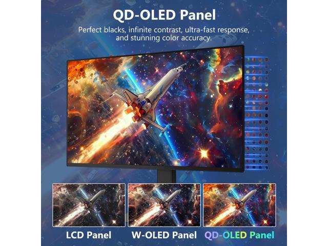 Z-EDGE INFINYX Series X27 OLED 2K QHD 2560x1440 240Hz GTG 0.03ms Gaming Monitor, with Adjustable Stand