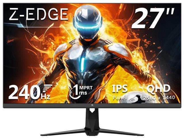 Z-EDGE UG27QS 27' 2K QHD 2560x1440 240Hz 1ms IPS Gaming Monitor, 400cd/m², HDMI x2, DisplayPort x2