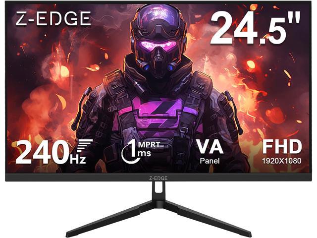 Z-EDGE 24.5' 1080P 1920 x 1080 240 Hz 1 ms Flat Panel Gaming Monitor, FreeSync Compatible, 350cd/m², HDMI x 2, DP x 1, Supports Wall Mount