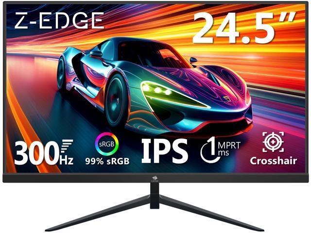 Z-EDGE 24.5' 1080P Full HD 300Hz (DP) 240Hz (HDMI) 1ms IPS Gaming Monitor, HDMI x2, DP x2