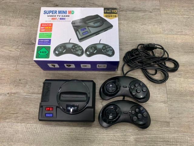 691 FOR SUPER MINI MD Video Game Console For Sega Mega Drive MD 16 BIT 86 Games 8 BIT 605 Different Built-in Games Two Gamepads