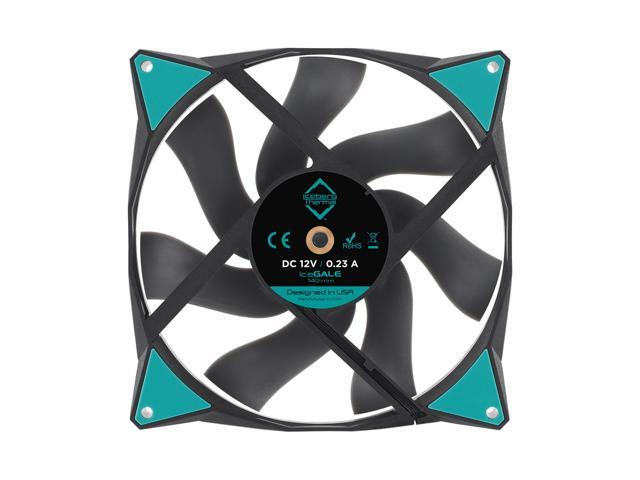 Iceberg Thermal IceGALE 140mm PWM Case Fan 2-Pack (Black)
