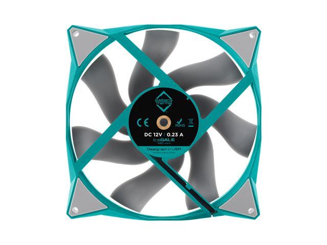 Iceberg Thermal IceGALE Xtra 140mm PWM High Performance Case Fan 2-Pack (Teal)