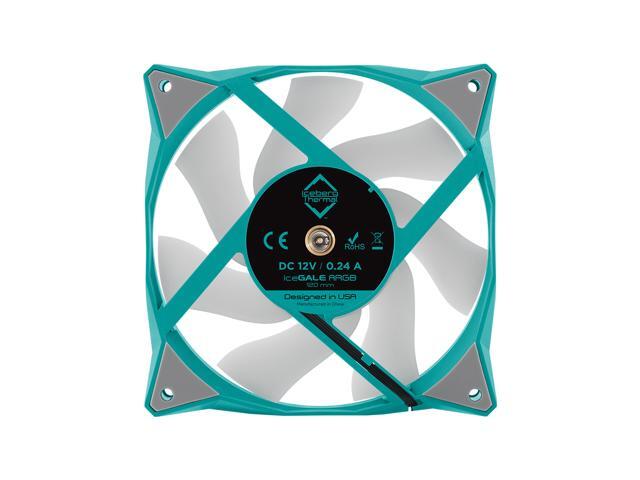 Iceberg Thermal IceGALE ARGB 120mm PWM Case Fan 3-Pack (Teal)