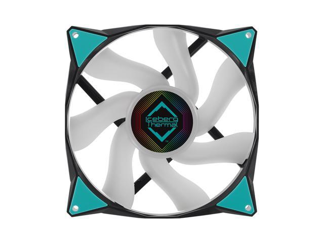 Iceberg Thermal IceGALE ARGB 140mm PWM Case Fan 2-Pack (Black)