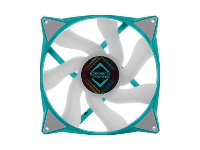 Iceberg Thermal IceGALE ARGB 140mm PWM Case Fan 2-Pack (Teal)