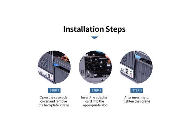 USB3.1 Expansion Card PCI-E 4X to Dual Type-C Adapter Card Converter Card 10Gbps Bandwidth Support Hot Plugging