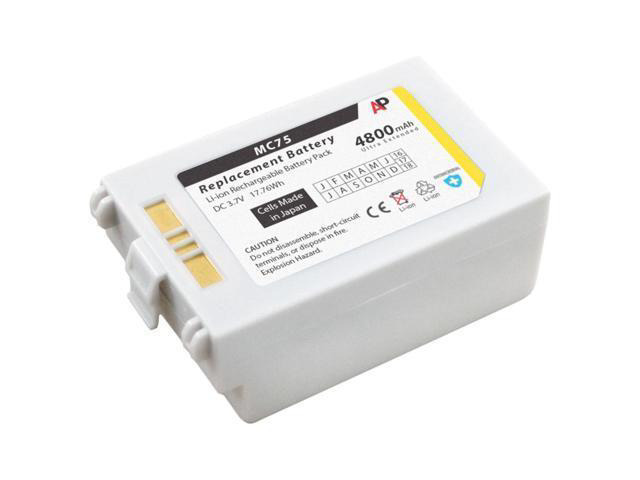 Replacement Battery: MC75 Series. 4800mAh White Ultra Extended