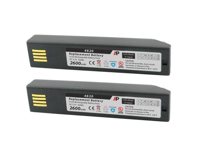 Pack of 2 Replacement Batteries for 3820, 4820, 6320 & Xenon 1902: 2600 mAh