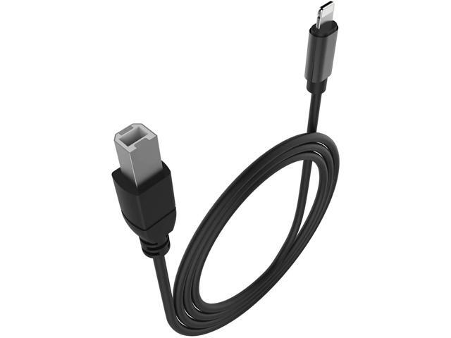 MIDI for iPhone Cable, OTG USB 2.0 Type B Converter Cord Compatible with iOS Devices to Midi Controller, Midi Keyboard, Recording Audio Interface,...