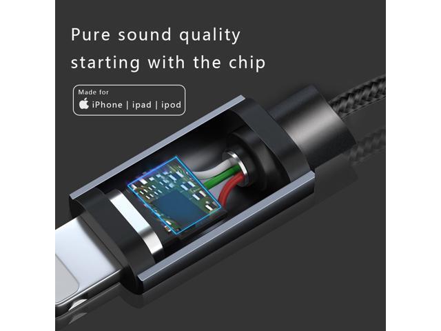 Aux Cord for Car 3.5mm Audio Stereo Cable Compatible with iPhone 8/12/XS/XR/X/i-Pad/iPod for Car/Home Stereo, Speaker, Headphone, Support All iOS...
