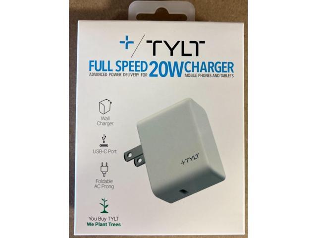 Tylt 20W Fast Charging Wall Charger White