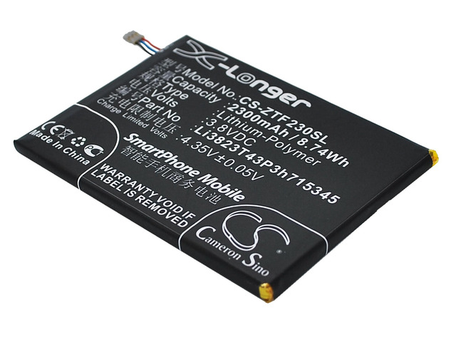 2300mah battery for ZTE Grand S Flex p/n Li3823T43P3h715345