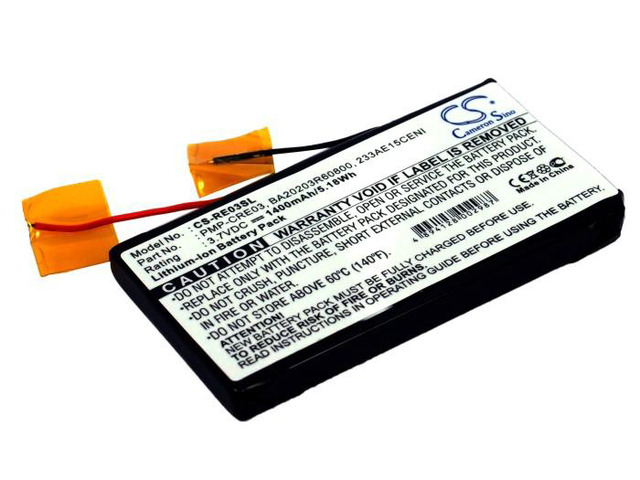 Battery for Creative Labs Nomad Jukebox Zen 233AE15CENI PMP-CRE03 DAP-HDD004