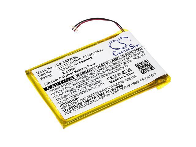 Battery for Sony Walkman NWZ-820 NWZ-A720 NWZ-A726 NWZ-A728 NWZ-A829 LIS1374HNPA
