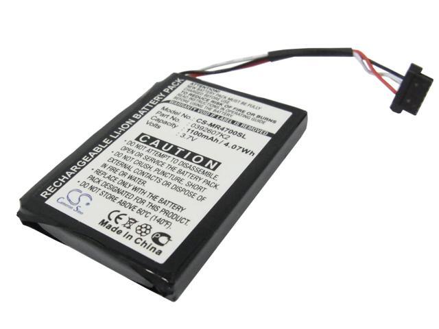 Battery for Magellan 0392607k2 MA4700SGXUC Maestro 4700 GPS Navigation 1100mAh
