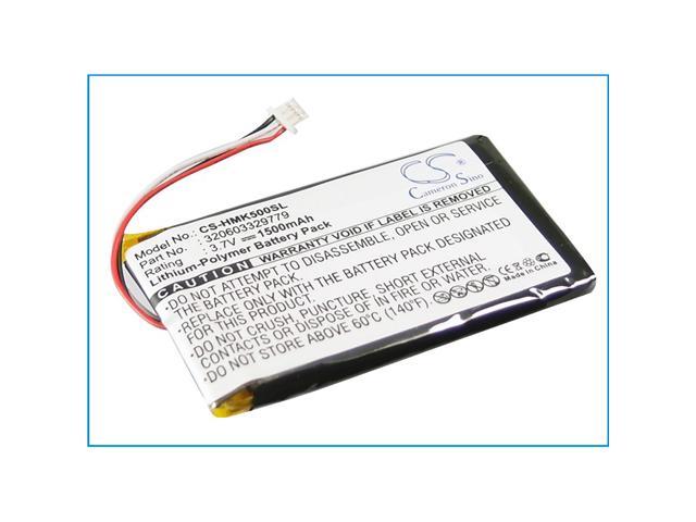 Battery for Harmon Kardon 320603329779 GPS-500 GPS Navigator CS-HMK500SL 1500mA