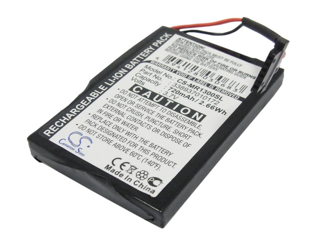 720mAh Battery for Magellan RoadMate 1300, 1340, 338937010172 NEW
