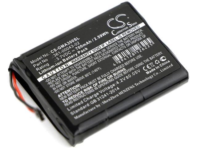 GPS Navigation Battery for Garmin 361-00043-02 010-01690-00 Approach G30 700mAh